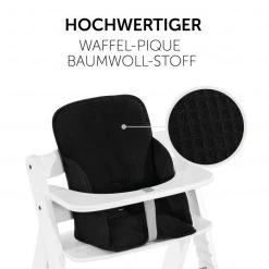 Hauck Sitzverkleinerer / Sitzkissen für Alpha Hochstuhl - Cosy Select - Waffle Pique Black -Wohnen & Schlafen Verkäufe hauck sitzverkleinerer sitzkissen fur alpha hochstuhl cosy select waffle pique black 667811 d3