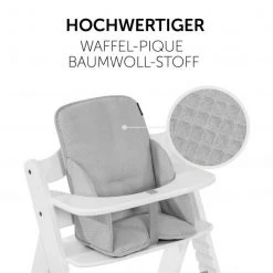 Hauck Sitzverkleinerer / Sitzkissen für Alpha Hochstuhl - Cosy Select - Waffle Pique Grey -Wohnen & Schlafen Verkäufe hauck sitzverkleinerer sitzkissen fur alpha hochstuhl cosy select waffle pique grey 667828 d3