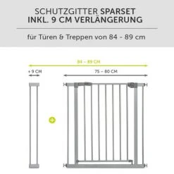 Hauck Türschutzgitter Stop N Safe 2 (84 bis 89 cm) inkl. 9cm Verlängerung - ohne Bohren - Silver 8 Hauck Türschutzgitter Stop N Safe 2 (84 bis 89 cm) inkl. 9cm Verlängerung - ohne Bohren - Silver -Wohnen & Schlafen Verkäufe hauck turschutzgitter stop n safe 2 84 bis 89 cm inkl 9cm verlangerung ohne bohren silver 597323 d2