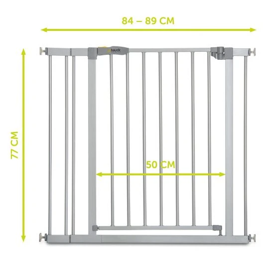 Hauck Türschutzgitter Stop N Safe 2 (84 bis 89 cm) inkl. 9cm Verlängerung - ohne Bohren - Silver 6 Hauck Türschutzgitter Stop N Safe 2 (84 bis 89 cm) inkl. 9cm Verlängerung - ohne Bohren - Silver – Bild 6