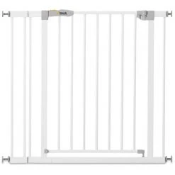 Hauck Türschutzgitter Stop N Safe 2 (84 bis 89 cm) inkl. 9cm Verlängerung - ohne Bohren - White