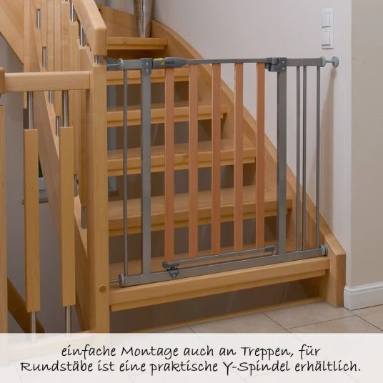 Hauck Türschutzgitter Wood Lock Safety Gate 75 - 81 cm 5 Hauck Türschutzgitter Wood Lock Safety Gate 75 - 81 cm – Bild 5