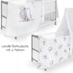 Jonka Babybett-Komplett-Set Moritz inkl. Bettwäsche, Himmel, Nestchen & Matratze 70x140 cm - BW Dumbo - Weiß Grau 8 Jonka Babybett-Komplett-Set Moritz inkl. Bettwäsche, Himmel, Nestchen & Matratze 70x140 cm - BW Dumbo - Weiß Grau -Wohnen & Schlafen Verkäufe jonka babybett komplett set moritz inkl bettwasche himmel nestchen matratze 70x140 cm bw dumbo weiss grau kp 500 2040 09 d2