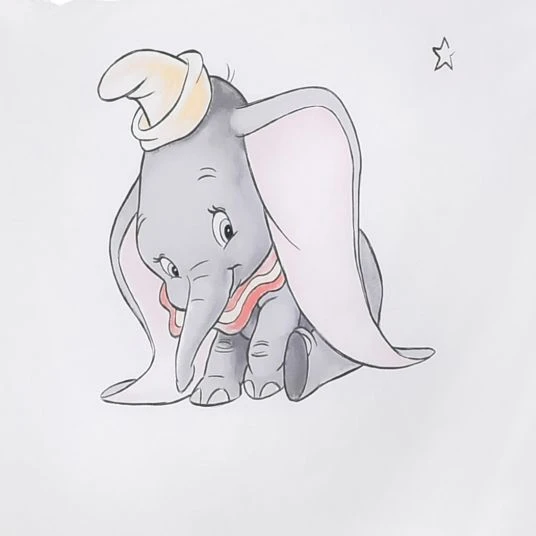 Jonka Babybett-Komplett-Set Moritz inkl. Bettwäsche, Himmel, Nestchen & Matratze 70x140 cm - BW Dumbo - Weiß Grau 4 Jonka Babybett-Komplett-Set Moritz inkl. Bettwäsche, Himmel, Nestchen & Matratze 70x140 cm - BW Dumbo - Weiß Grau – Bild 4