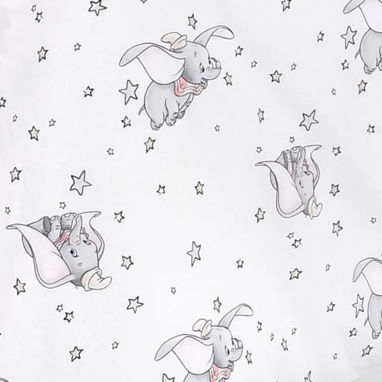 Jonka Babybett-Komplett-Set Moritz inkl. Bettwäsche, Himmel, Nestchen & Matratze 70x140 cm - BW Dumbo - Weiß Grau 5 Jonka Babybett-Komplett-Set Moritz inkl. Bettwäsche, Himmel, Nestchen & Matratze 70x140 cm - BW Dumbo - Weiß Grau – Bild 5