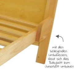 Jonka Babybett und Kinderbett Leni 70 x 140 cm - Natur 11 Jonka Babybett und Kinderbett Leni 70 x 140 cm - Natur -Wohnen & Schlafen Verkäufe jonka babybett und kinderbett leni 70 x 140 cm natur kp 500 0000 06 d5