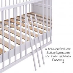 Jonka Babybett und Kinderbett Mona 70 x 140 cm - Weiß 11 Jonka Babybett und Kinderbett Mona 70 x 140 cm - Weiß -Wohnen & Schlafen Verkäufe jonka babybett und kinderbett mona 70 x 140 cm weiss kp 500 0000 05 d5