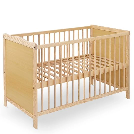 Jonka Kinderbett Ben Kiefer 60 x 120 cm - Natur 1 Jonka Kinderbett Ben Kiefer 60 x 120 cm - Natur