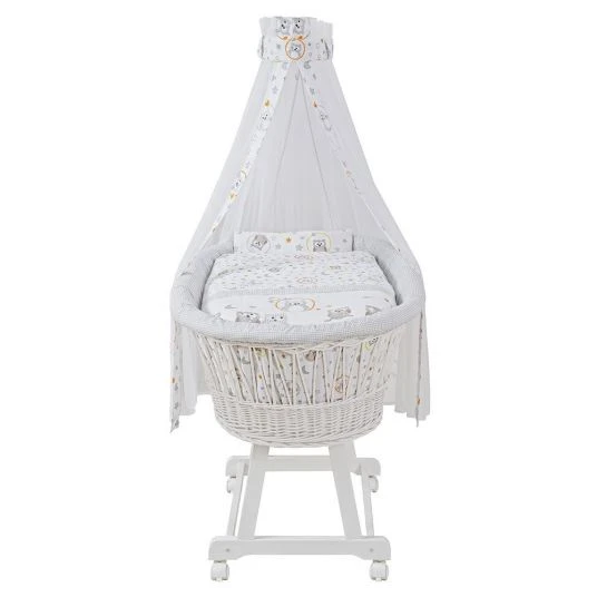 Jonka Komplett-Stubenwagen Weiß - Eulenpaar 2 Jonka Komplett-Stubenwagen Weiß - Eulenpaar – Bild 2