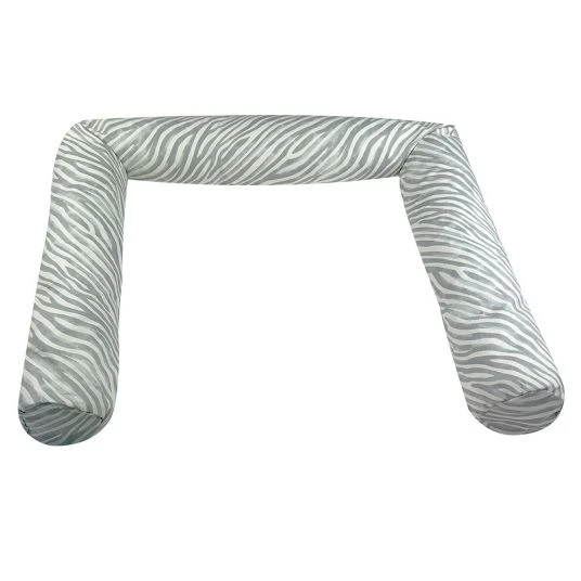 Joyfill Nestchenschlange Mikroperlen 180 cm - Zebra - Grau Weiß 1 Joyfill Nestchenschlange Mikroperlen 180 cm - Zebra - Grau Weiß