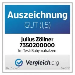 Julius Zöllner Babybett-Matratze Air Allround 70 x 140 cm -Wohnen & Schlafen Verkäufe julius zollner babybett matratze air allround 70 x 140 cm 7350200000 sp d3