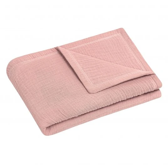 Julius Zöllner Kuscheldecke Musselin 70 x 100 cm - Dusty Rose 1 Julius Zöllner Kuscheldecke Musselin 70 x 100 cm - Dusty Rose