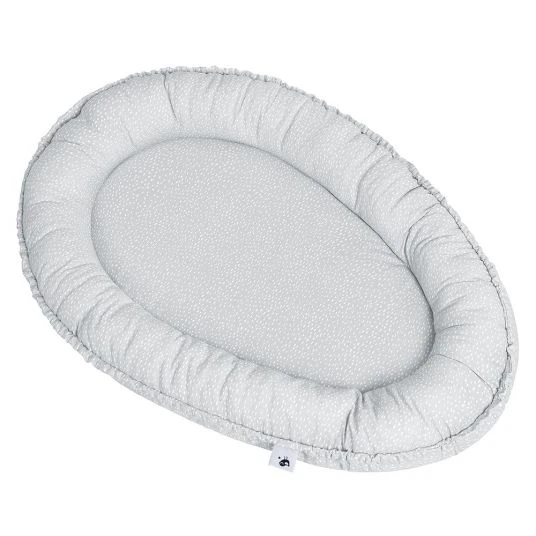 Julius Zöllner Kuschelnest NIDO Jersey - Tiny Squares - Grey 1 Julius Zöllner Kuschelnest NIDO Jersey - Tiny Squares - Grey