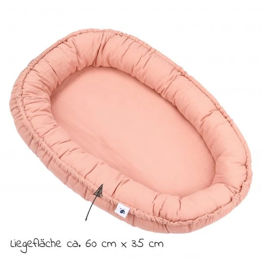 Julius Zöllner Kuschelnest NIDO Musselin - Dusty Rose 2 Julius Zöllner Kuschelnest NIDO Musselin - Dusty Rose – Bild 2