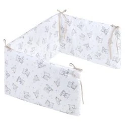 Julius Zöllner Nestchen 180 x 35 cm - Häschen & Eule - Weiß