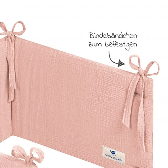 Julius Zöllner Nestchen Musselin 180 x 35 cm - Dusty Rose 2 Julius Zöllner Nestchen Musselin 180 x 35 cm - Dusty Rose – Bild 2