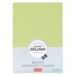 Julius Zöllner Spannbetttuch Frottee für Kinderbett 60 x 120 / 70 x 140 cm - Grün