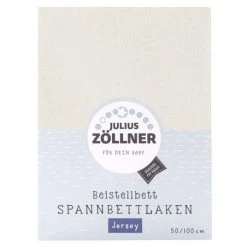 Julius Zöllner Spannbetttuch für Beistellbett 50 x 100 cm - Ecru