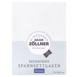 Julius Zöllner Spannbetttuch für Beistellbett 50 x 100 cm - Weiß