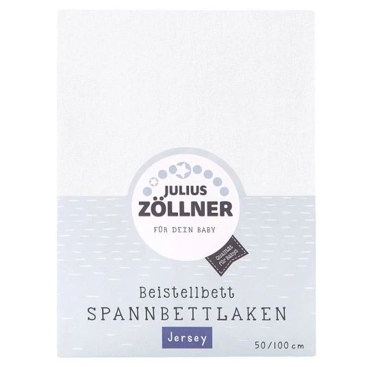 Julius Zöllner Spannbetttuch für Beistellbett 50 x 100 cm - Weiß 1 Julius Zöllner Spannbetttuch für Beistellbett 50 x 100 cm - Weiß