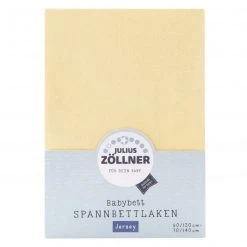 Julius Zöllner Spannbetttuch für Kinderbett 60 x 120 / 70 x 140 cm - Banana