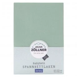 Julius Zöllner Spannbetttuch für Kinderbett 60 x 120 / 70 x 140 cm - Salbei