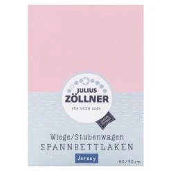 Julius Zöllner Spannbetttuch für kleine Matratzen 40 x 90 cm - Rosa
