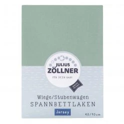 Julius Zöllner Spannbetttuch für kleine Matratzen 40 x 90 cm - Salbei