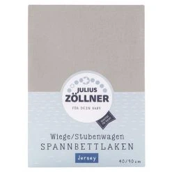 Julius Zöllner Spannbetttuch für kleine Matratzen 40 x 90 cm - Taupe