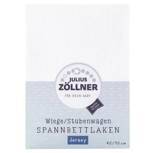 Julius Zöllner Spannbetttuch für kleine Matratzen 40 x 90 cm - Weiß 1 Julius Zöllner Spannbetttuch für kleine Matratzen 40 x 90 cm - Weiß
