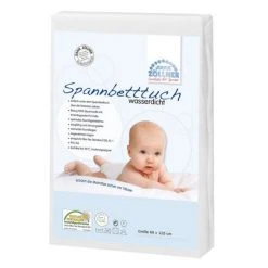 Julius Zöllner Spannbetttuch wasserdicht 60 x 120 cm - Weiß