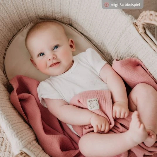 Kaiser Babydecke Muslin Summer Blanket 75 x 100 cm - Vanille Ice - Kollektion 2022 6 Kaiser Babydecke Muslin Summer Blanket 75 x 100 cm - Vanille Ice - Kollektion 2022 – Bild 6
