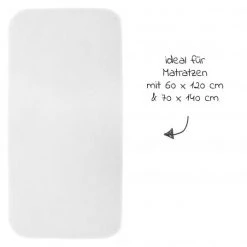 LaLoona 2er Pack Spannbetttuch für Kinderbett 60 x 120 / 70 x 140 cm - Weiß Hellblau 8 LaLoona 2er Pack Spannbetttuch für Kinderbett 60 x 120 / 70 x 140 cm - Weiß Hellblau -Wohnen & Schlafen Verkäufe laloona 2er pack spannbetttuch fur kinderbett 60 x 120 70 x 140 cm weiss hellblau 565980 d2