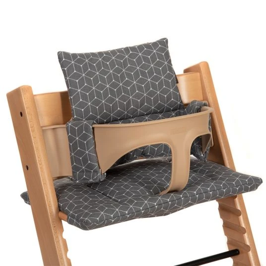LaLoona Hochstuhl Sitzkissen für Stokke Tripp Trapp - Grau 1 LaLoona Hochstuhl Sitzkissen für Stokke Tripp Trapp - Grau