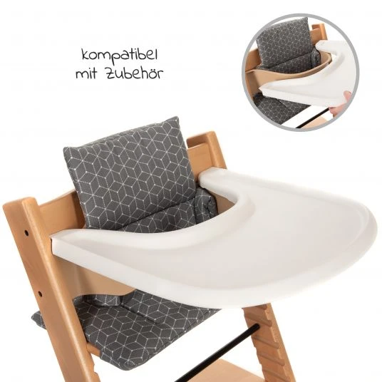 LaLoona Hochstuhl Sitzkissen für Stokke Tripp Trapp - Grau 4 LaLoona Hochstuhl Sitzkissen für Stokke Tripp Trapp - Grau – Bild 4