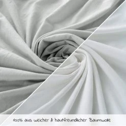 LaLoona Spannbettlaken 2er Pack für Matratzengröße 60x120 cm und 70x140 cm - Grau Weiß -Wohnen & Schlafen Verkäufe laloona spannbettlaken 2er pack fur matratzengrosse 60x120 cm und 70x140 cm grau weiss 51109 90824 d2