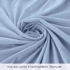 LaLoona Spannbetttuch 2er Pack für kleine Matratzen 40 x 90 cm - Hellblau -Wohnen & Schlafen Verkäufe laloona spannbetttuch 2er pack fur kleine matratzen 40 x 90 cm hellblau set 410 d2