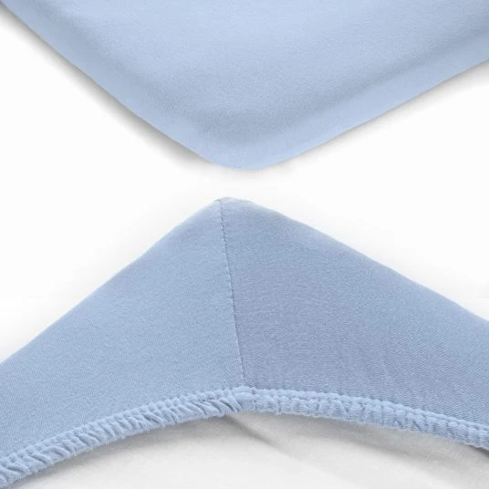 LaLoona Spannbetttuch für kleine Matratzen 40 x 90 cm - Hellblau 5 LaLoona Spannbetttuch für kleine Matratzen 40 x 90 cm - Hellblau – Bild 5