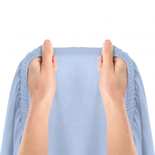 LaLoona Spannbetttuch für kleine Matratzen 40 x 90 cm - Hellblau 6 LaLoona Spannbetttuch für kleine Matratzen 40 x 90 cm - Hellblau – Bild 6