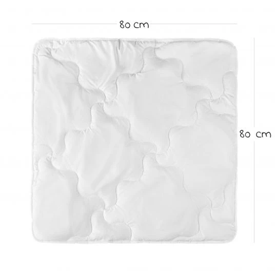 LaLoona Steppbett-Set Premium Complete 80 x 80 + 35 x 40 cm - Weiß 2 LaLoona Steppbett-Set Premium Complete 80 x 80 + 35 x 40 cm - Weiß – Bild 2