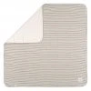 Lässig Babydecke Interlock Blanket 80 x 80 cm - Striped Grey / Anthracite