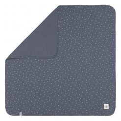 Lässig Babydecke Interlock Blanket 80 x 80 cm - Triangle Blue