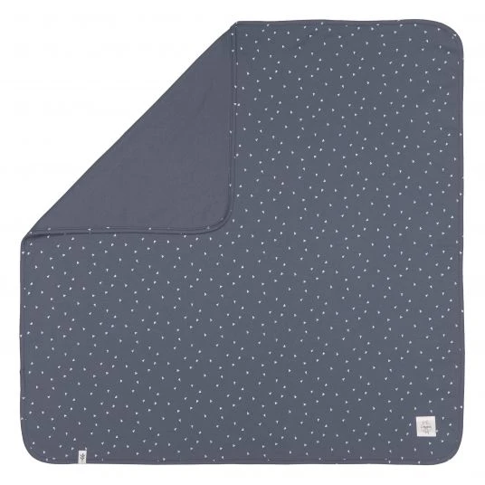 Lässig Babydecke Interlock Blanket 80 x 80 cm - Triangle Blue 1 Lässig Babydecke Interlock Blanket 80 x 80 cm - Triangle Blue