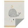 Lässig Strick-Kuscheldecke aus Bio-Baumwolle 75 x 100 cm - Little Water Whale