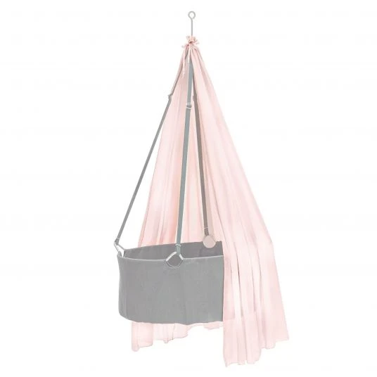 Leander Himmel aus Baumwoll-Voile für Wiege Classic - Dusty Rose - Kollektion 2022 1 Leander Himmel aus Baumwoll-Voile für Wiege Classic - Dusty Rose - Kollektion 2022