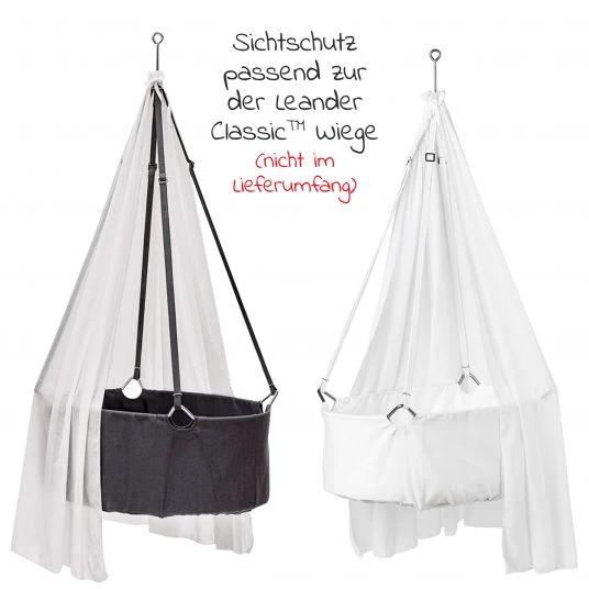 Leander Himmel aus Baumwoll-Voile für Wiege Classic - Weiß - Kollektion 2022 2 Leander Himmel aus Baumwoll-Voile für Wiege Classic - Weiß - Kollektion 2022 – Bild 2