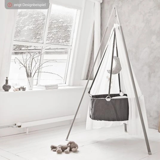 Leander Himmel aus Baumwoll-Voile für Wiege Classic - Weiß - Kollektion 2022 4 Leander Himmel aus Baumwoll-Voile für Wiege Classic - Weiß - Kollektion 2022 – Bild 4