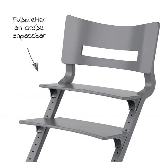 Leander Hochstuhl Classic stabil, individuell einstellbar, mitwachsend - Grau - Kollektion 2022 3 Leander Hochstuhl Classic stabil, individuell einstellbar, mitwachsend - Grau - Kollektion 2022 – Bild 3