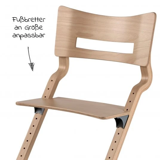 Leander Hochstuhl Classic stabil, individuell einstellbar, mitwachsend - Natur - Kollektion 2022 3 Leander Hochstuhl Classic stabil, individuell einstellbar, mitwachsend - Natur - Kollektion 2022 – Bild 3