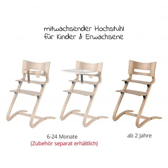 Leander Hochstuhl Classic stabil, individuell einstellbar, mitwachsend - Natur - Kollektion 2022 4 Leander Hochstuhl Classic stabil, individuell einstellbar, mitwachsend - Natur - Kollektion 2022 – Bild 4